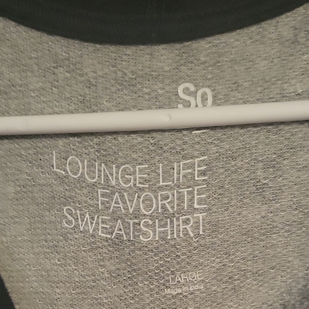 SO Lounge Life Sweatshirt - Navy and Gray - Picture 2 of 5